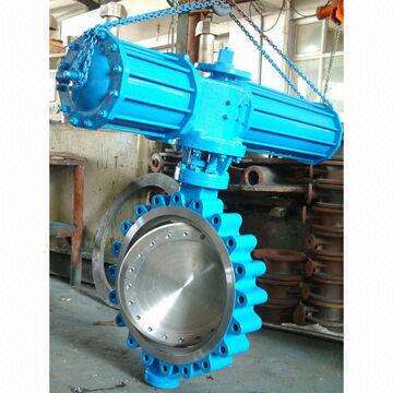 API Butterfly Valve, Lug Type with Pneumatic Operating Method, 2 to 120-inch Size
