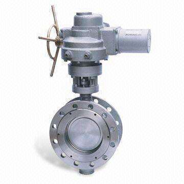 Triple Electric Flange Hard Sealing Butterfly Valve, Simple and Compact Structure