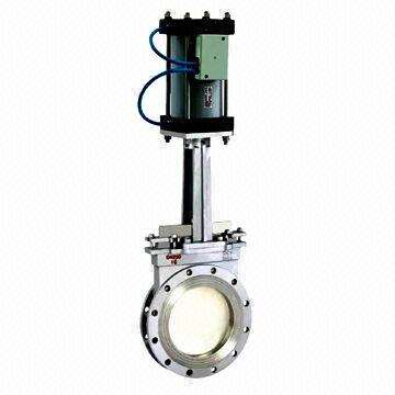 Knife Gate Valve, Pneumatic Operated, 2 to 20-inch Size
