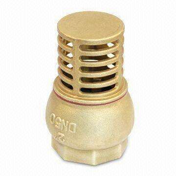 Brass Foot Valve Casting, Suitable for the Suction Lift of Water Oil and Not Corrosive Fluids