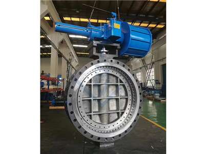 Bidirectional Pressure Metal Seal Butterfly Valve, Triple Offset, with Gear Wheel