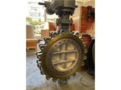 Lug-type butterfly valves, gear handle