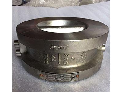 Wafer Dual-plate Check Valve, API 598, API6D, Sized 2 to 48-inch