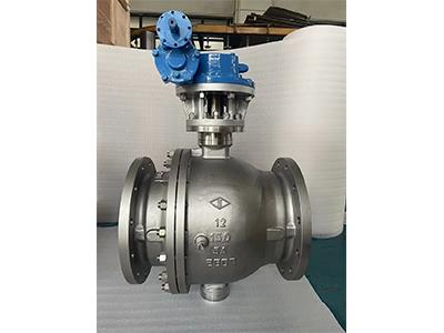 Flange Gear Floating Ball Valve with 150 to 1,500lbs Pressure