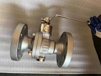 Floating Ball Valve with Cast Steel Body, Fire-safe and Anti-static Design