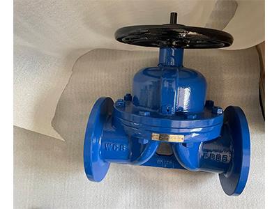 Flange End Hand operated Weir type rubber line diaphragm valve