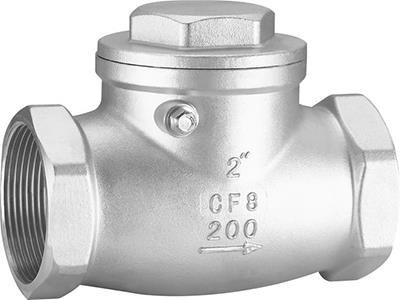 Swing Thread/ Socket End NPT/BSPT Stainless Steel SS304 SS316 Check Valve 