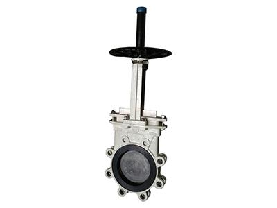 KNIFE GATE VALVE WITH REPLACEABLE RUBBER SEAT